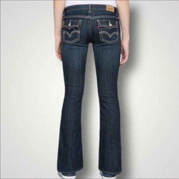 Levi's Girls 715 Bootcut Jeans With Adjustable Waistband New With Tags Size 18 - Picture 1 of 2
